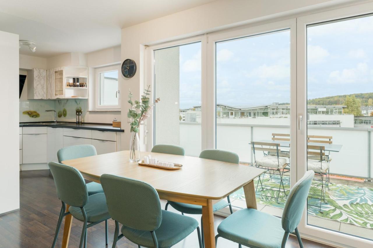 Design-Apartment - Kueche - Dachterrasse - Zentral لينفلدن اشتردين المظهر الخارجي الصورة