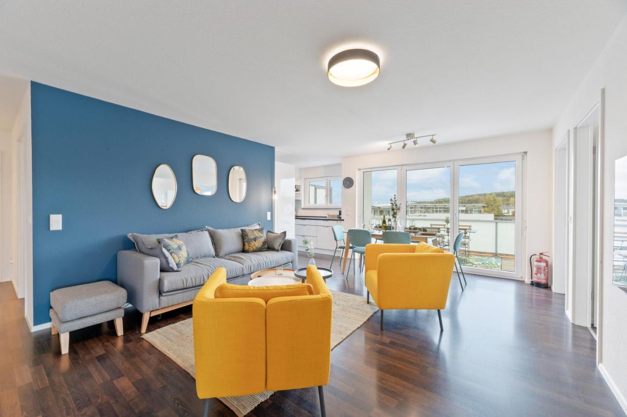 Design-Apartment - Kueche - Dachterrasse - Zentral لينفلدن اشتردين المظهر الخارجي الصورة